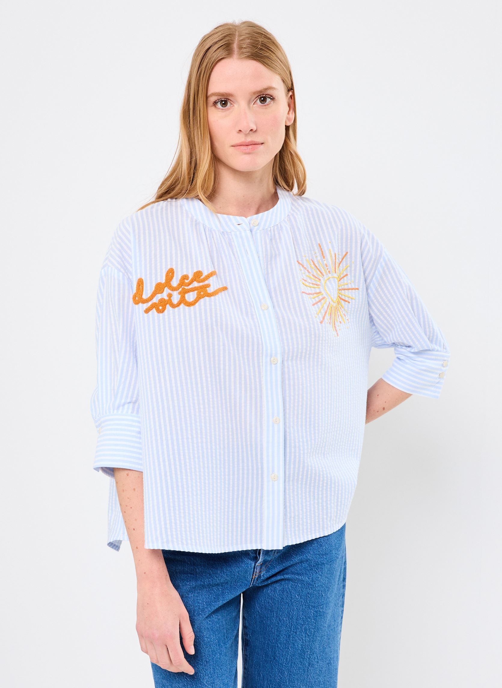 Orféo Camicie s maniche corte Camicie- Simone donna bianco