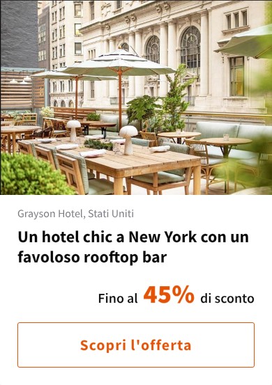 Un hotel chic a New York con un favoloso rooftop bar