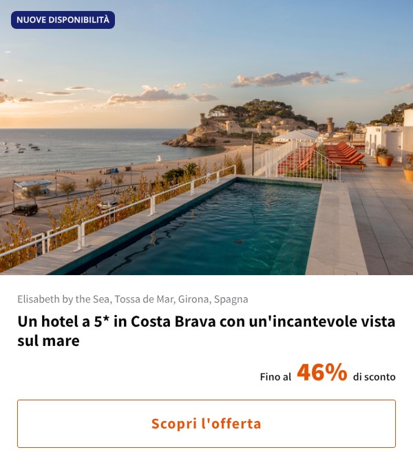 Un hotel a 5* in Costa Brava con un'incantevole vista sul mare