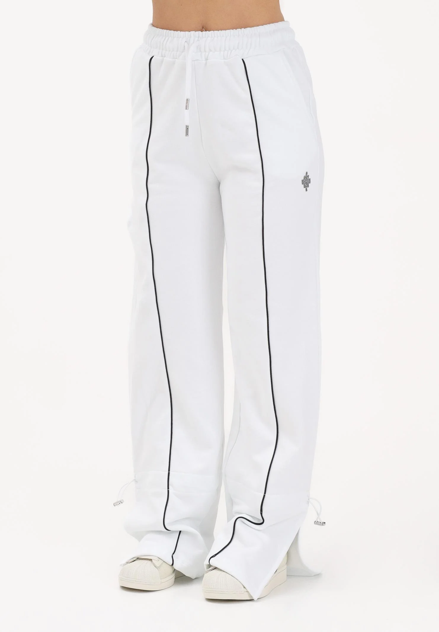 Image of MARCELO BURLON COUNTY OF MILAN Pantalone sportivo bianco da donna