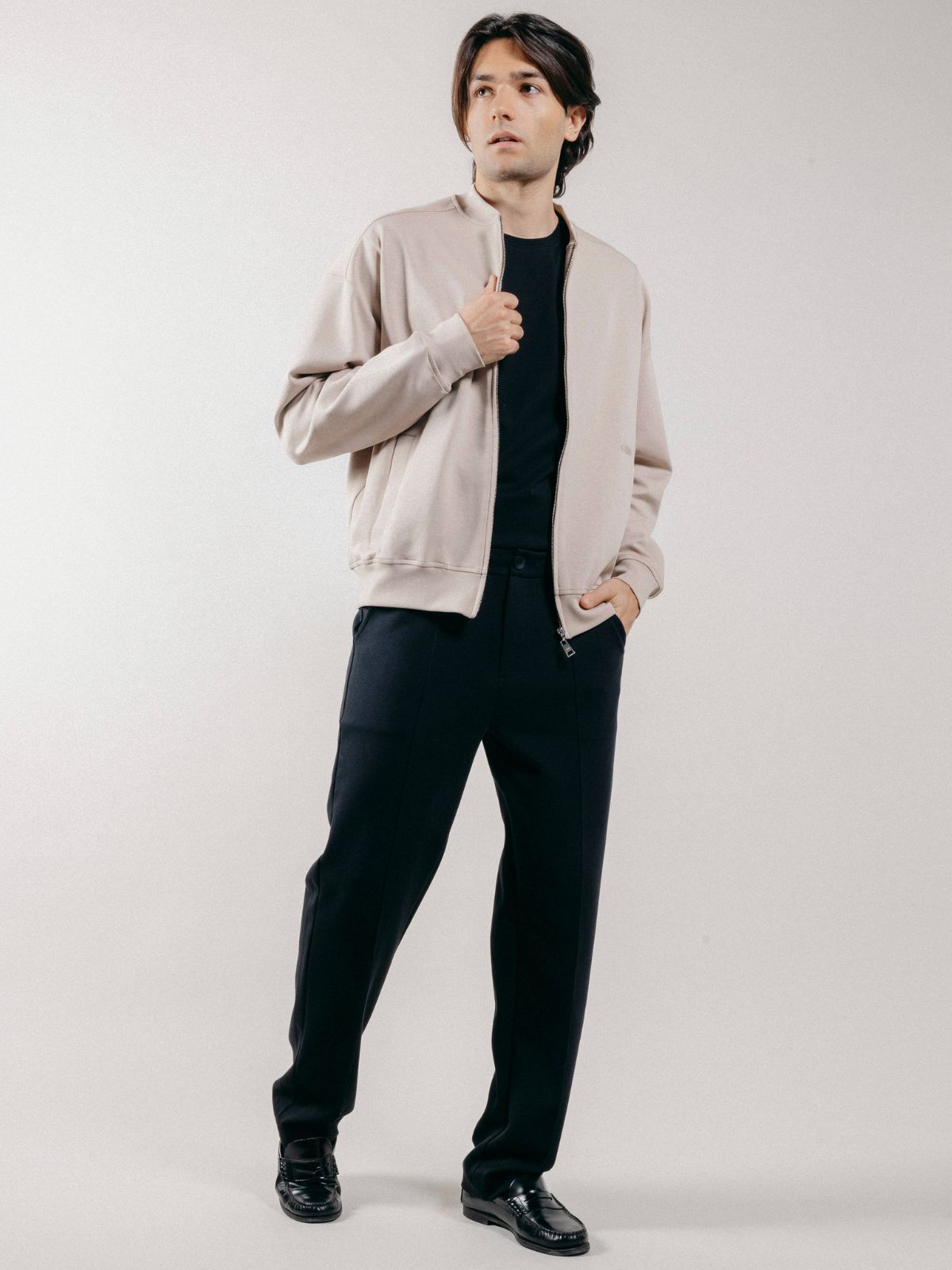 Pantalone Chino in Interlock Black