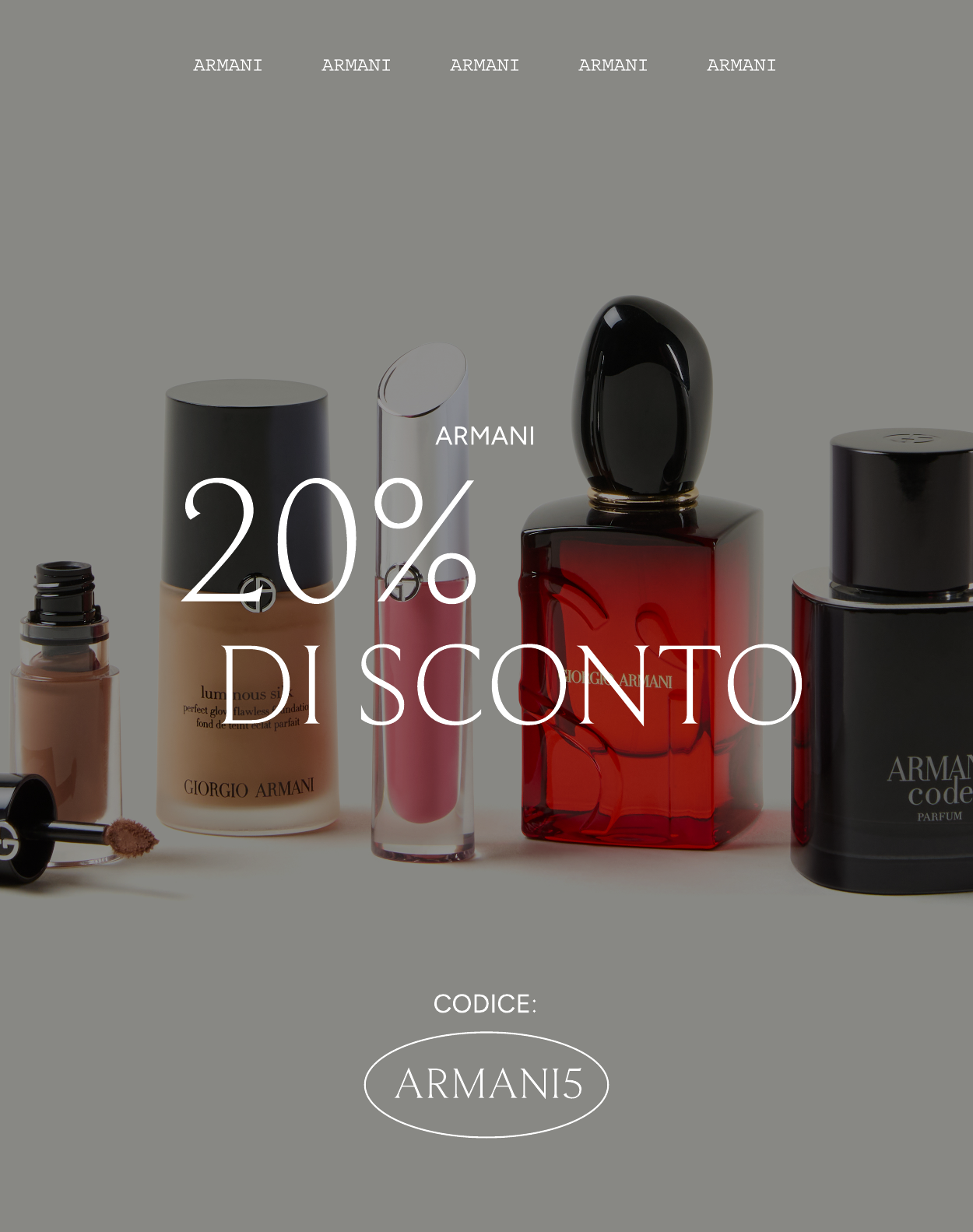 20 SU ARMANI