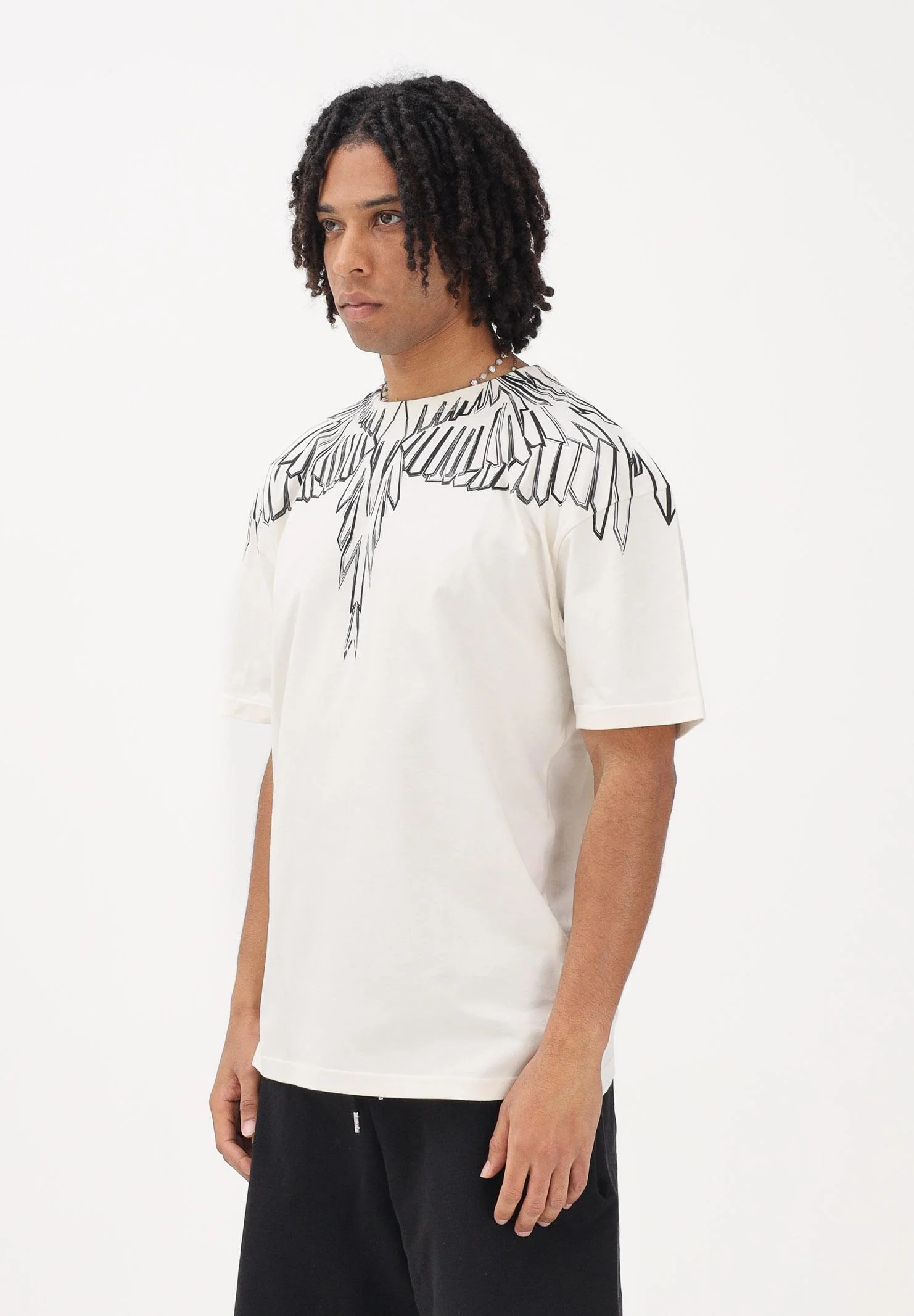 Image of MARCELO BURLON COUNTY OF MILAN T-shirt a manica corta burro da uomo con stampa