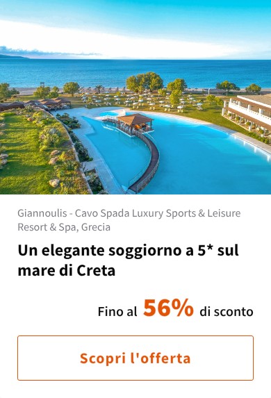 Un elegante soggiorno a 5* sul mare di Creta