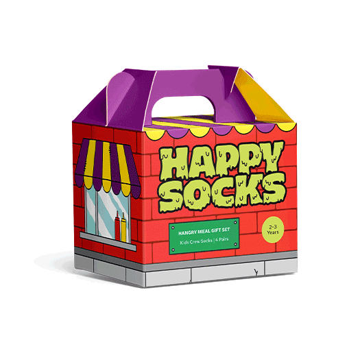 Set regalo Junkfood Socks per bambini, confezione da 4