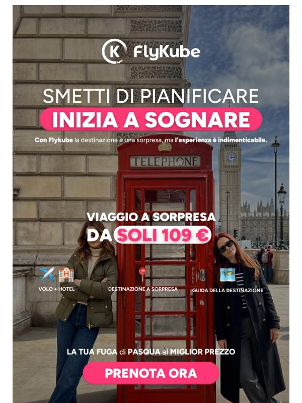 La tua destinazione di Pasqua AL MIGLIOR PREZZO è un segreto 🤫