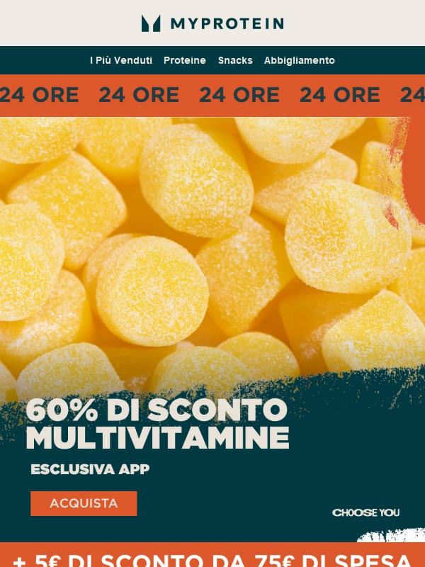 Solo per 24 Ore ⏰ 60% di Sconto