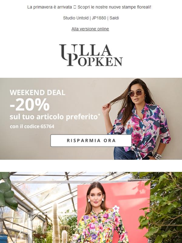 Solo per 48 ore! -20% sul tuo articolo preferito ⏰