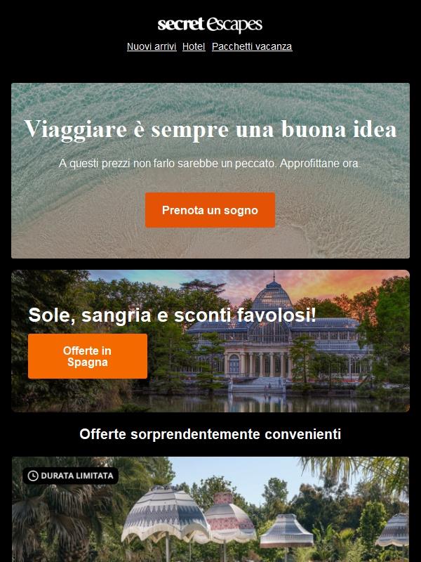 Stanza vuota. Cinque stelle. Prenoti?