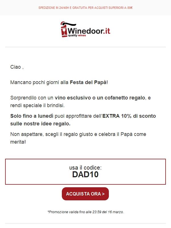 🍷[Ancora per poco] -10% di sconto!
