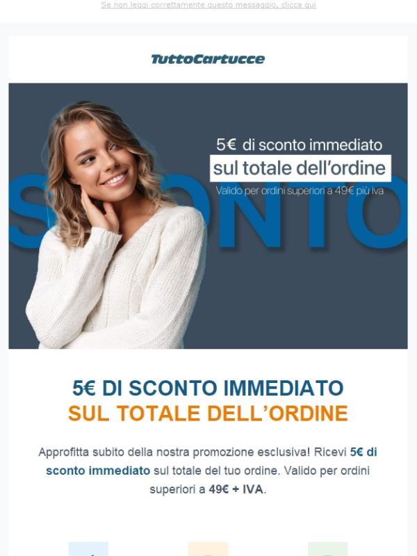 🎁 5€ di sconto immediato sul tuo prossimo ordine – solo fino al 17 marzo!