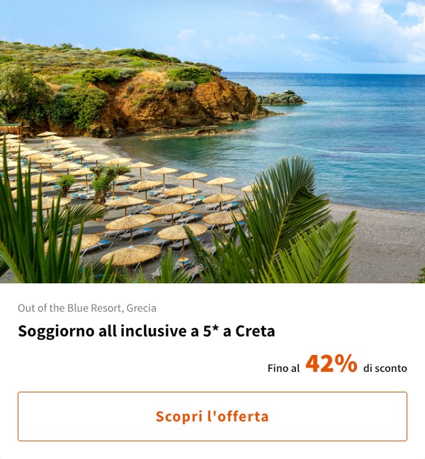 Soggiorno all inclusive a 5* a Creta