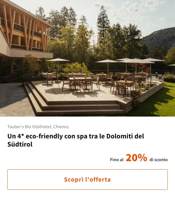 Un 4* eco-friendly con spa tra le Dolomiti del Südtirol