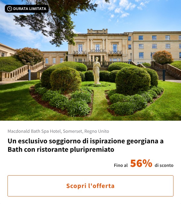 Un esclusivo soggiorno di ispirazione georgiana a Bath con ristorante pluripremiato