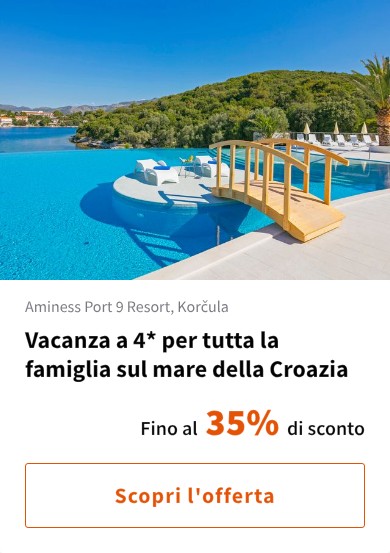 Vacanza a 4* per tutta la famiglia sul mare della Croazia