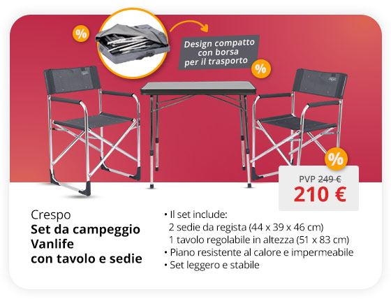 Set da campeggio Vanlife
