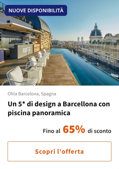 Un 5* di design a Barcellona con piscina panoramica