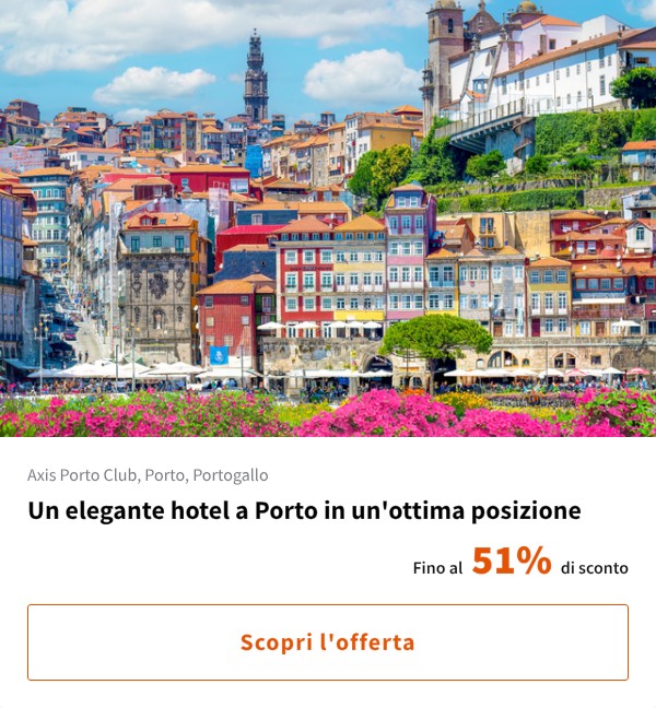 Un elegante hotel a Porto in un'ottima posizione