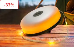 Lanterna da campeggio e catena luminosa 2-in-1