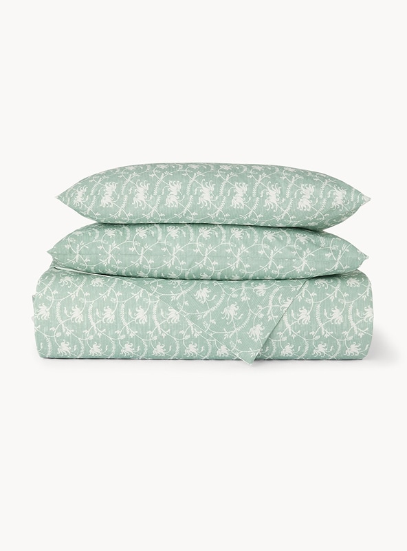 Parure copripiumino in puro cotone fantasia floreale