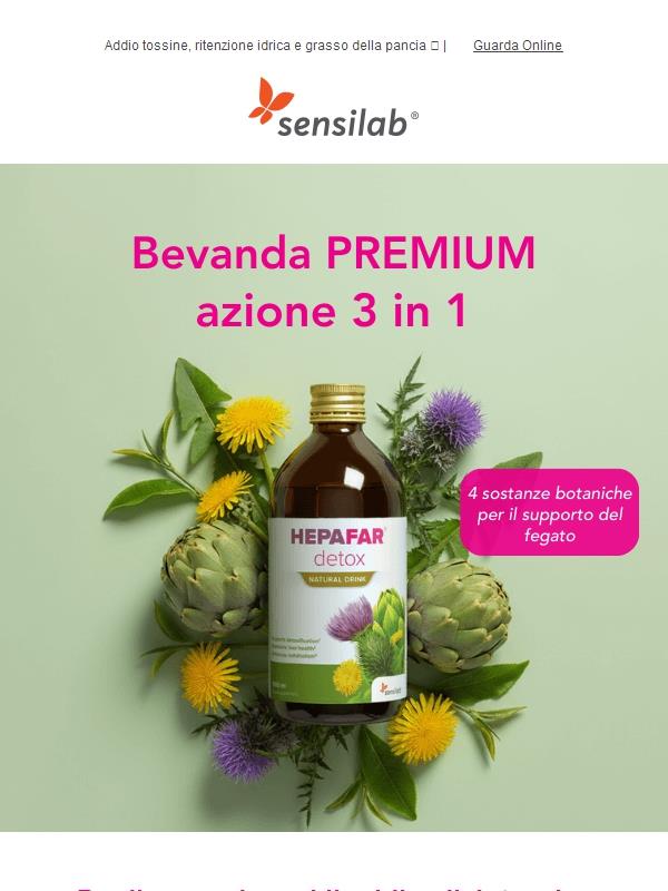 Bevanda detox premium con azione 3 in 1💫