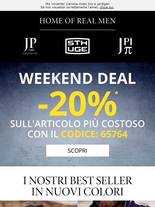 Weekend Deal: -20% sull'articolo più costoso