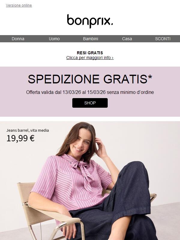 🚚💨 Spedizione gratuita: scade oggi!