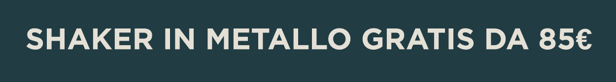 shaker in metallo gratis da 85€