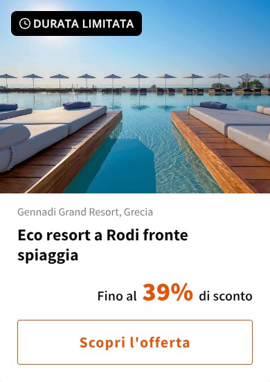 Eco resort a Rodi fronte spiaggia
