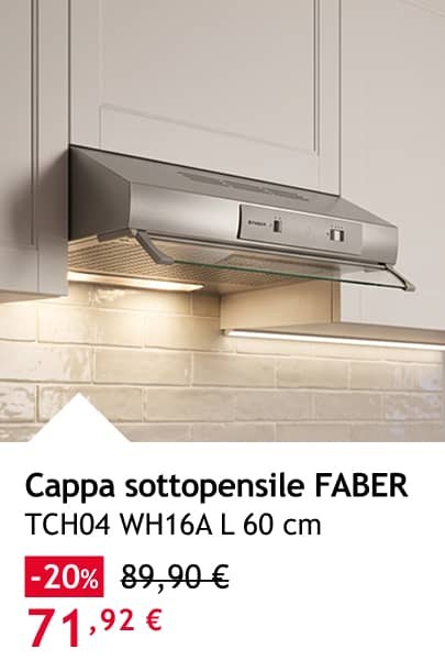Cappa sottopensile FABER TCH04 WH16A L 60 cm