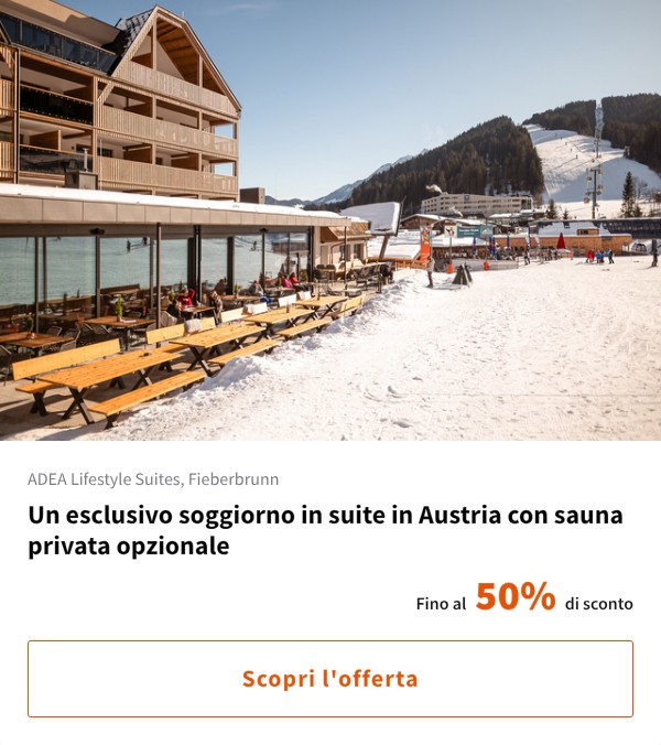Un esclusivo soggiorno in suite in Austria con sauna privata opzionale