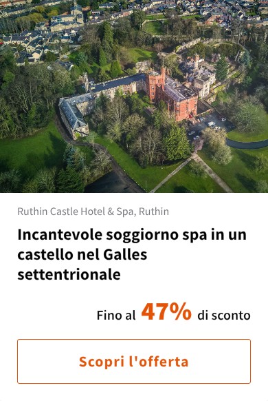 Incantevole soggiorno spa in un castello nel Galles settentrionale