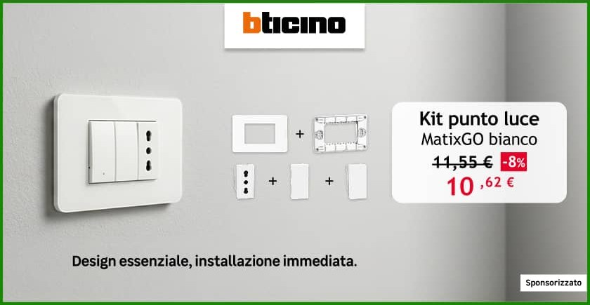 Bticino Kit punto luce  MatrixGo bianco