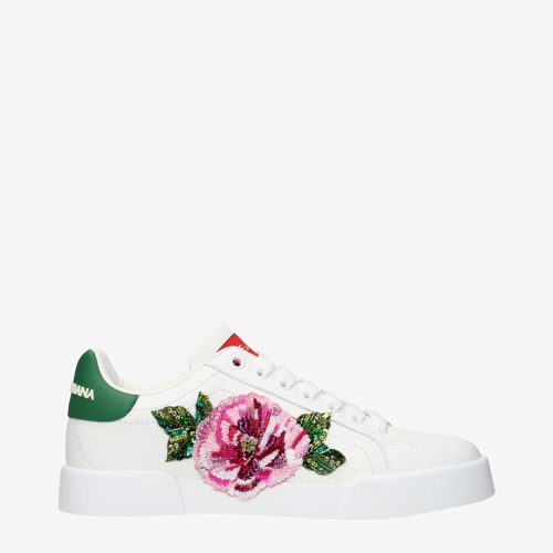 Dolce&Gabbana Sneakers Women Leather White/Green
