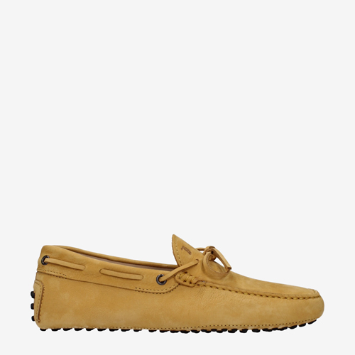 Tod's Loafers Men Suede Yellow