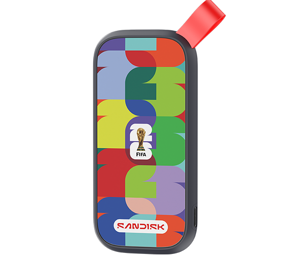 SSD portatile SANDISK®:
Edizione Coppa del Mondo FIFA 2026™