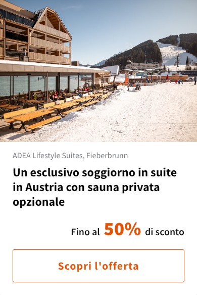 Un esclusivo soggiorno in suite in Austria con sauna privata opzionale