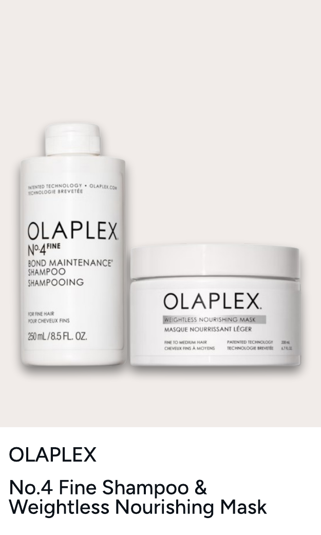 Olaplex No.4 Fine Shampoo & Weightless Nourishing Mask Duo