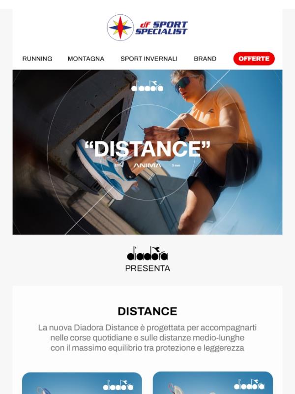 Nuova Diadora Distance 🏃‍➡️