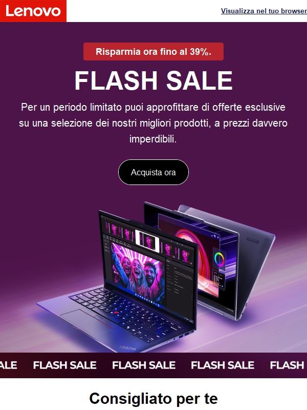Il Flash Sale più atteso è finalmente live! Solo per pochi giorni!