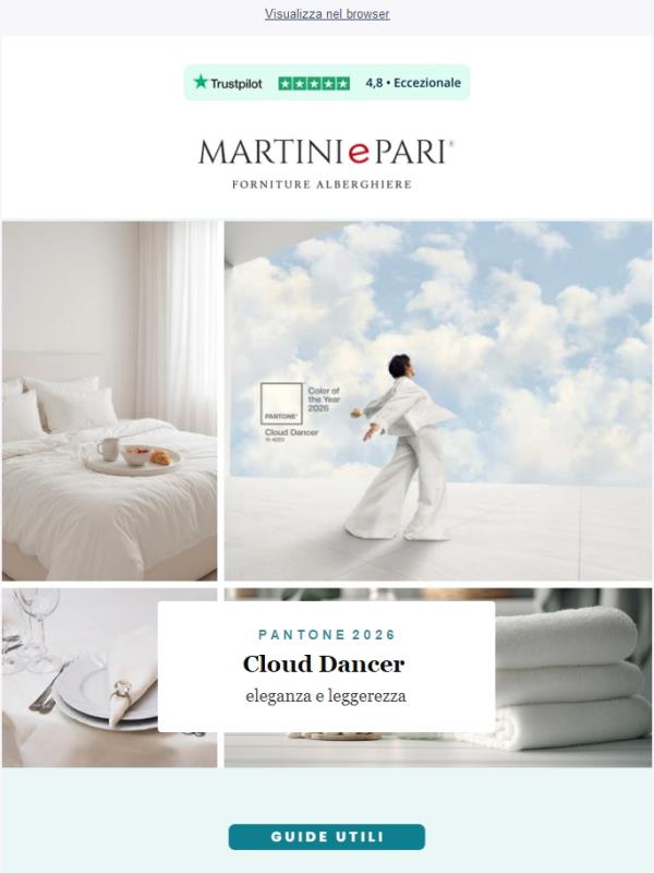 🔝 Cloud Dancer 😍 Il colore dell’anno per la tua struttura!⚡