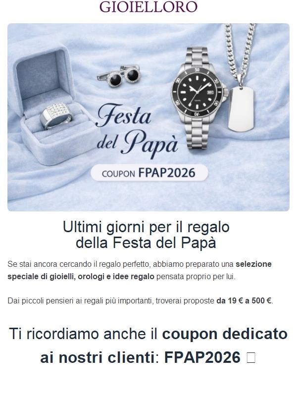 Regali per la Festa del Papà da 19€ a 500€