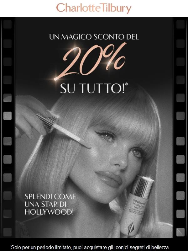 Un magico SCONTO del 20% su ICONICI best seller e tanto altro ancora! 💫