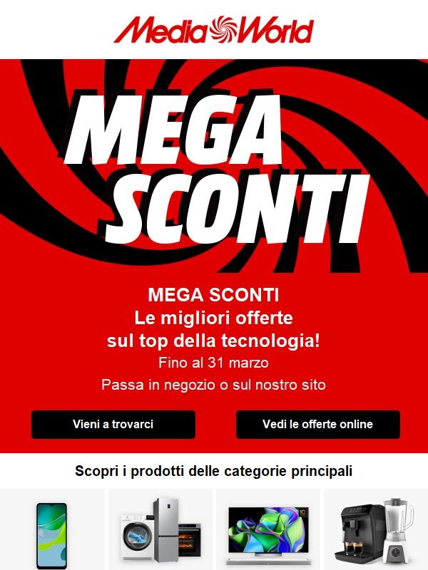 Approfitta dei MEGA SCONTI in negozio e online
