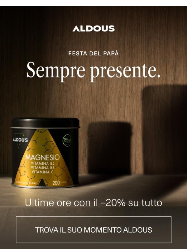 -20% termina oggi. Ora è il suo momento | Festa del Papà