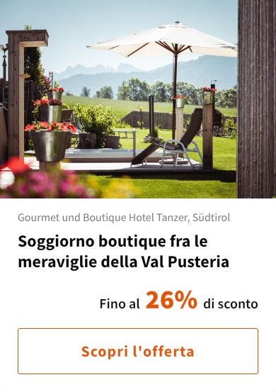 Soggiorno boutique fra le meraviglie della Val Pusteria