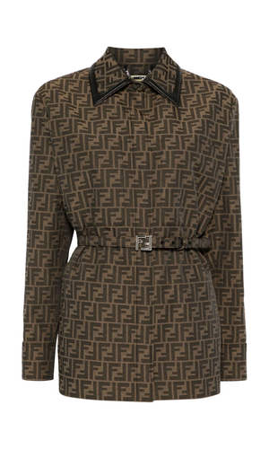 Canvas single-breasted jacket