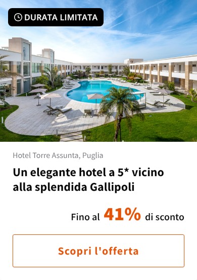 Un elegante hotel a 5* vicino alla splendida Gallipoli