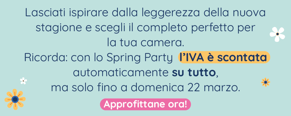 Con Spring Party l'IVA è scontata su tutti i prodotti