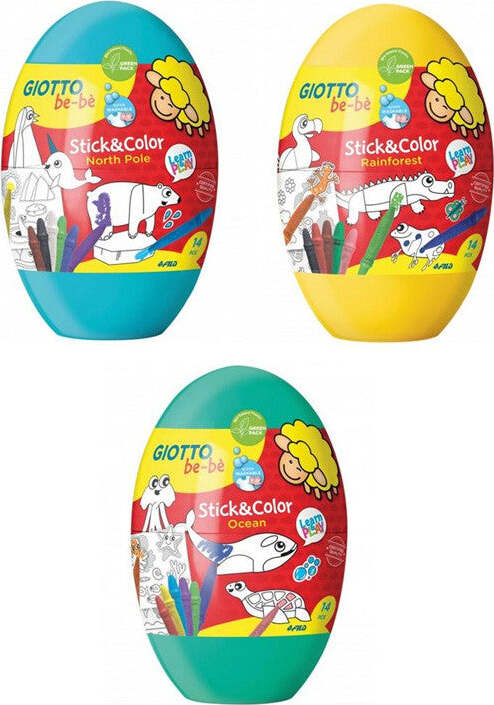 Giotto Be-be' Stick & Color EGG 1 Pezzo Fila